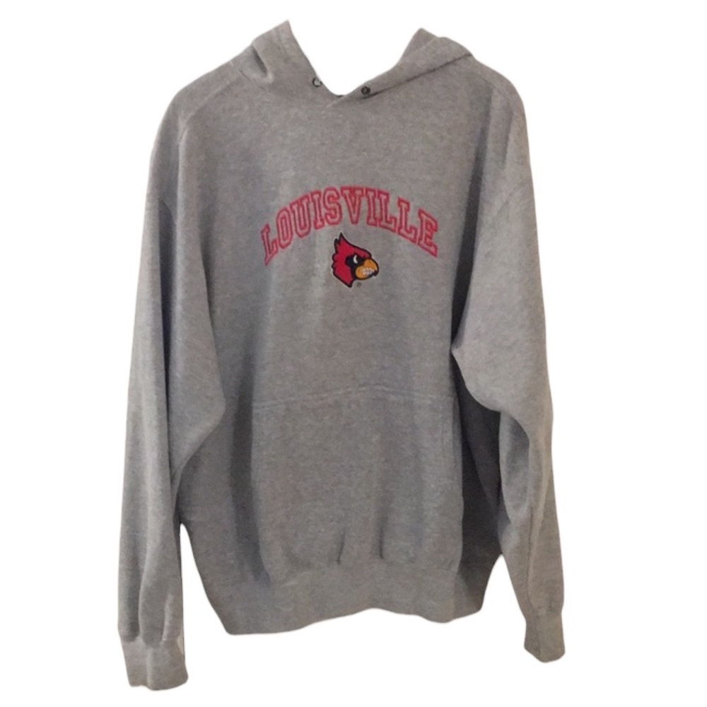 University of Louisville gray hoodie sweatshirt size large